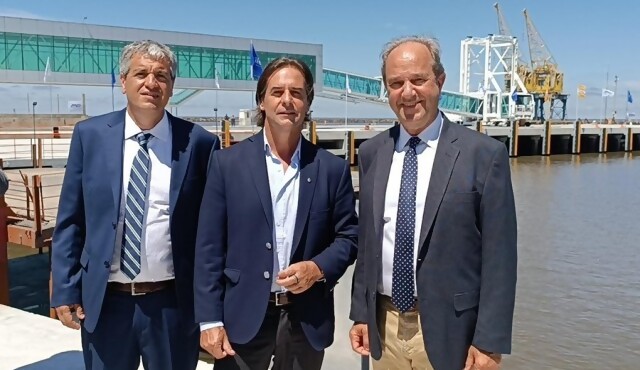 Stiler inauguró junto a la Administración Nacional de Puertos la ampliación de la Terminal de Pasajeros de Colonia