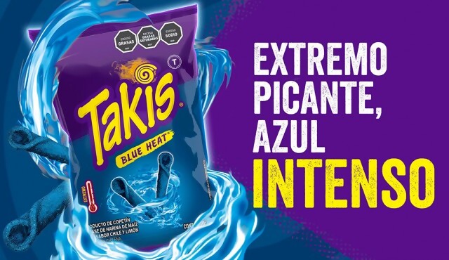 Takis Blue Heat revoluciona el mundo de los snacks combinando el picante con el color azul