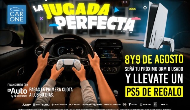 Car One celebra el Día del Niño regalando una PlayStation 5 Digital con la seña de un 0 km o usado