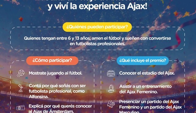 Tienda Inglesa lanza un concurso que llevará a un participante de entre 6 y 13 años a vivir la experiencia Ajax