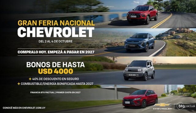 La “Gran Feria Nacional Chevrolet” llega con tres días de beneficios únicos