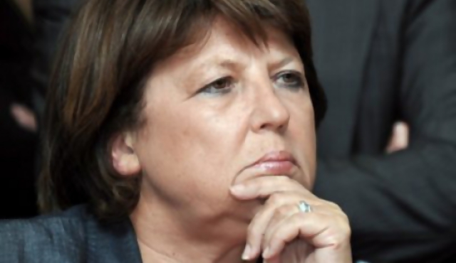 Aubry, precandidata socialista en Francia
