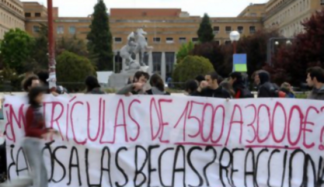 España: estudiantes contra los recortes