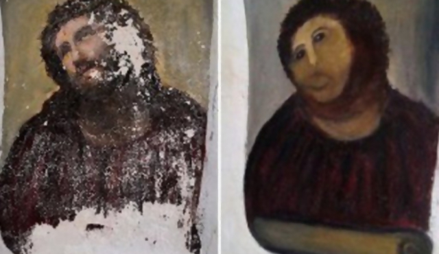 Las miradas son para el "Cristo desfigurado"