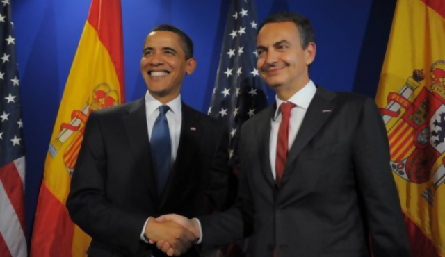 Obama y Zapatero en su primera reunión