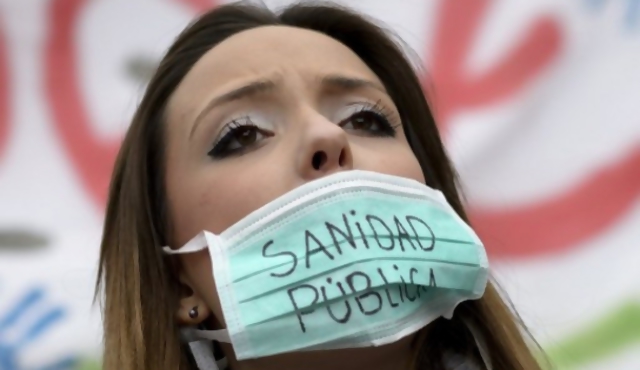 Marcha en defensa de la salud en España