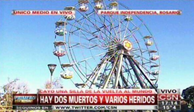 Dos muertos en parque de Rosario
