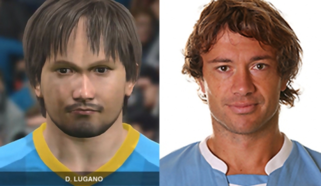 Los irreconocibles rostros uruguayos del PES2014