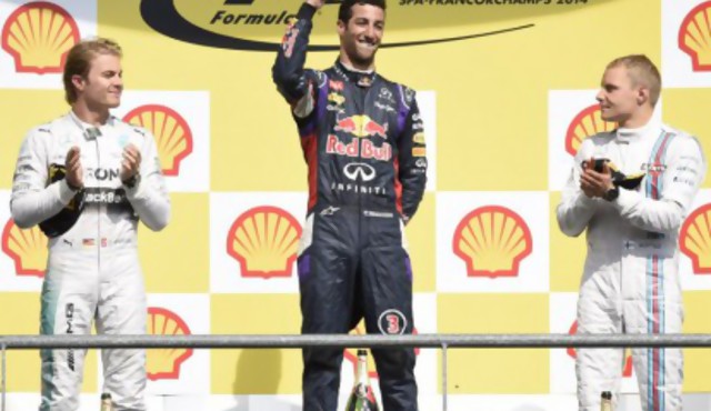Ricciardo (Red Bull) gana el GP de Bélgica de Fórmula 1