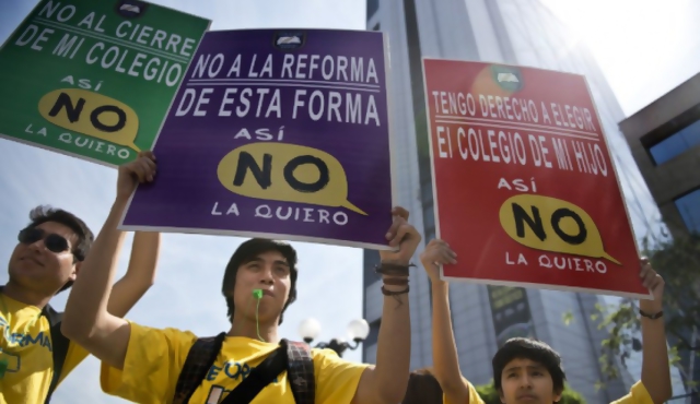 Chile: marcha contra la reforma educativa