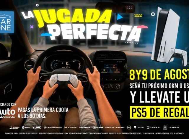 Portal 180 - Car One celebra el Día del Niño regalando una PlayStation 5 Digital con la seña de un 0 km o usado