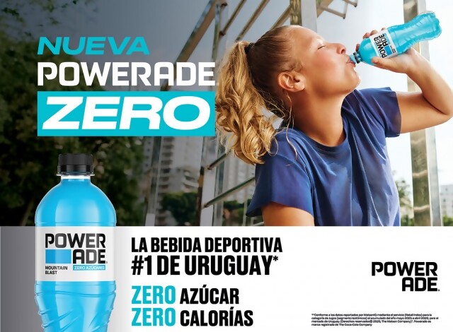 Portal 180 - Coca-Cola Uruguay lanzó Powerade Mountain Blast Zero, el primer isotónico sin azúcar del país