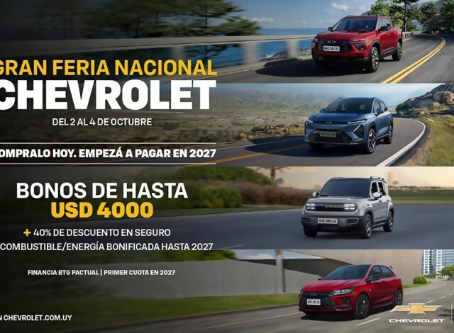 Portal 180 - La “Gran Feria Nacional Chevrolet” llega con tres días de beneficios únicos